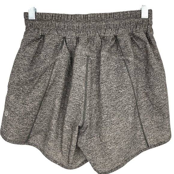 Lululemon Track That Short 5" Heather Lux Multi Black Size 6 - Picture 3 of 6